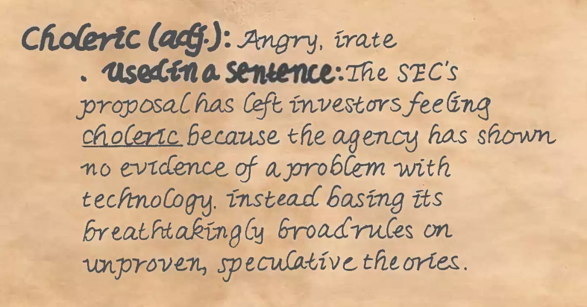 Definition of Choleric